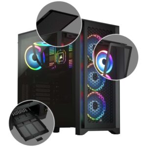Corsair 4000D AIRFLOW Tempered Glass Boîtier PC | CC-9011200-WW – Image 5