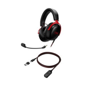 HyperX Cloud III Noir/Roug Casque Gaming | 727A8AA – Image 2