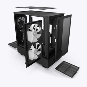NZXT H5 Flow RGB Compact ATX Mid-Tower Boitier | CC-H51FB-R1 – Image 3