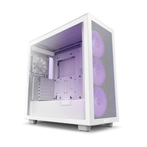 NZXT H7 Flow RGB White ATX Mid-Tower Boiteir | CM-H71FW-R1 – Image 2