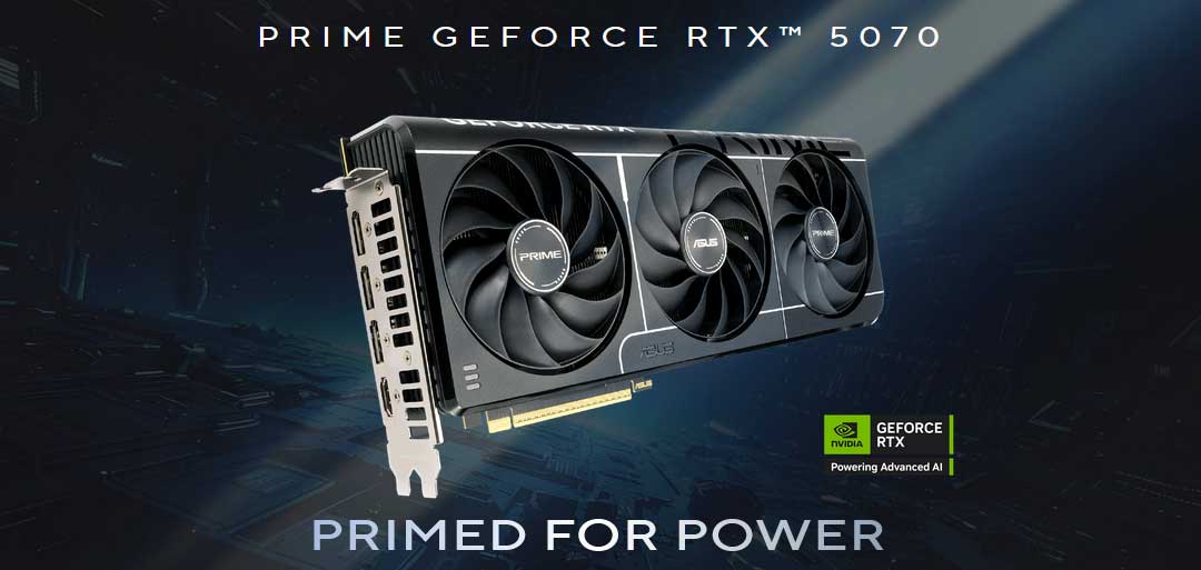 ASUS PRIME GeForce RTX 5070 12GB GDDR7 SpeedGamer